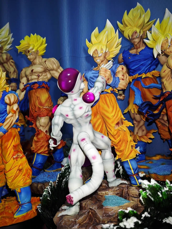 1/6 Dragon Ball Frieza Vs Son Goku Anime Figure Peripheral Resin Model Statue Desktop Decoration Ornaments Birthday Gifts Toys