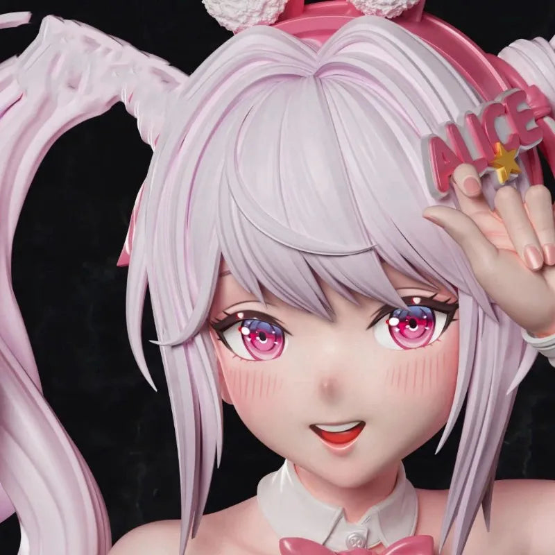 Nikke Alice Bunny Girl Anime Figure - Collectible Model Kit | Desktop Decor + Gift for Anime Fans (Premium Detail, Cute Design)