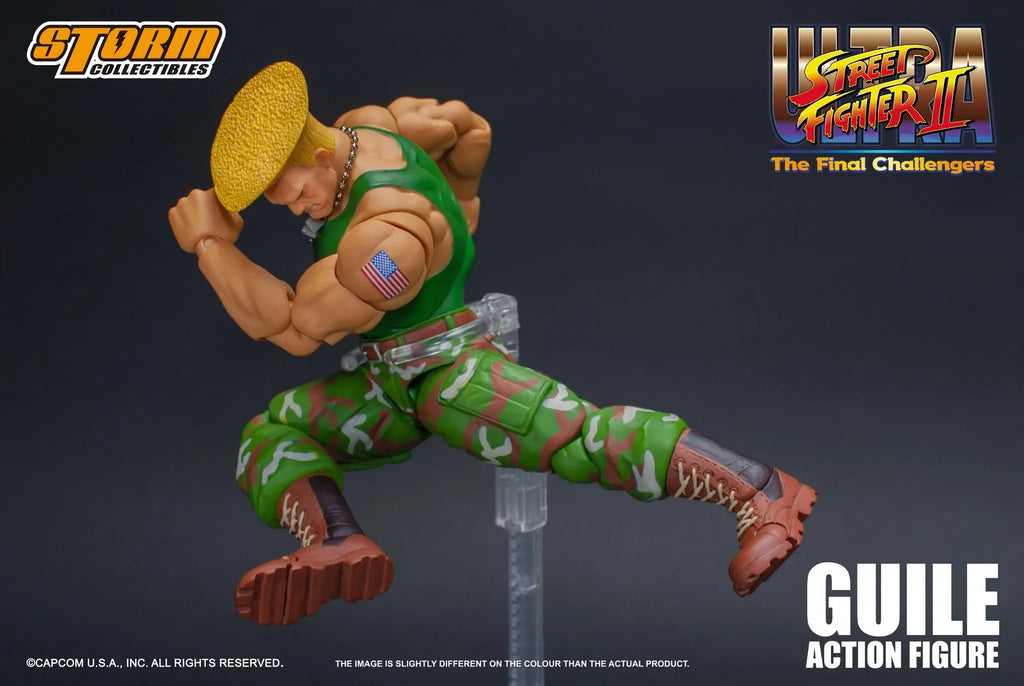 19cm Guile Anime Game Figure Street Fighter II: The Final Challengers Ken Masters/Ryu Action Figure Storm Collectibles Model Toy
