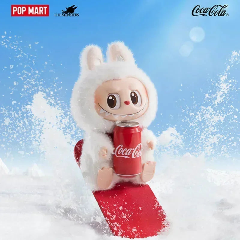 POP MART Labubu Чудовищата от серията Coca-Cola Винилова кутия за лице Мистериозна кутия Мистериозна екшън фигурка Изненада Подарък
