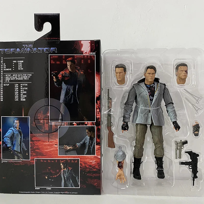NECA Sarah Terminator Figure 2 Judgment Day T-800 Arnold Schwarzenegger Dark Fate Sarah Connor Action Figure Model Toy Gifts