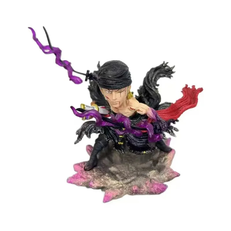 Anime One Piece Zoro Figures Exquisite Q Version Roronoa Zoro Action Figures PVC Collection Model Toys Desktop Decoration Gifts