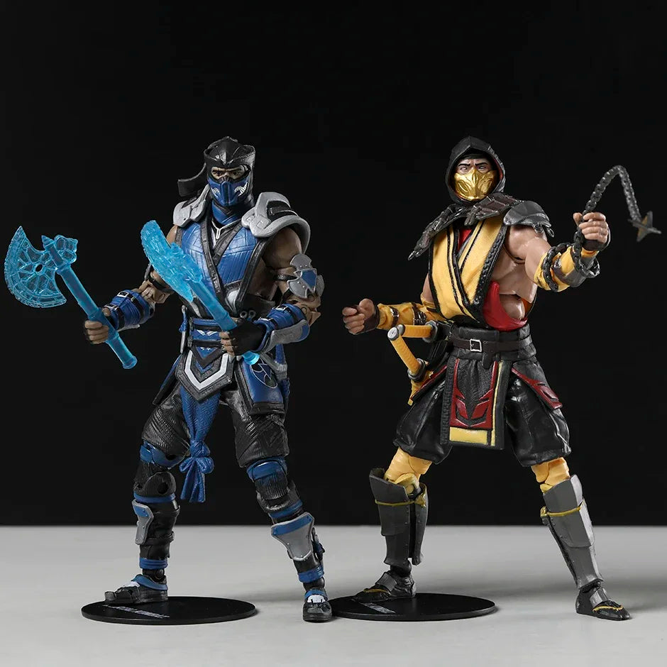 Sub-Zero Scorpion 7 inch Figure Action Figurine PVC Model Decoration Statue Gift Toy