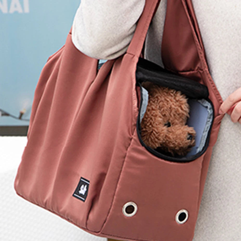 Breathable Cat Carrier Bag Cats Transporter Bag Portable Puppy Shoulder Bags Travel Pet Carrier for Cat Dog Pets Handbag