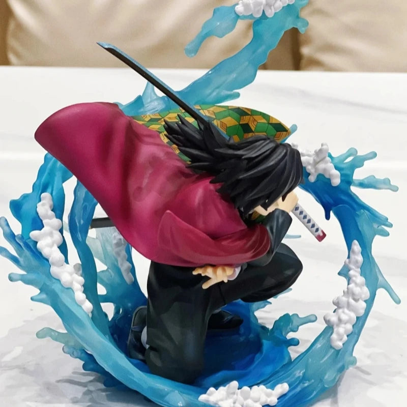 Dämonentöter Giyuu Tomioka Anime Actionfigur 17 cm PVC-Sammlung Modell Spielzeug Desktop Ornament Geschenk zum Geburtstag