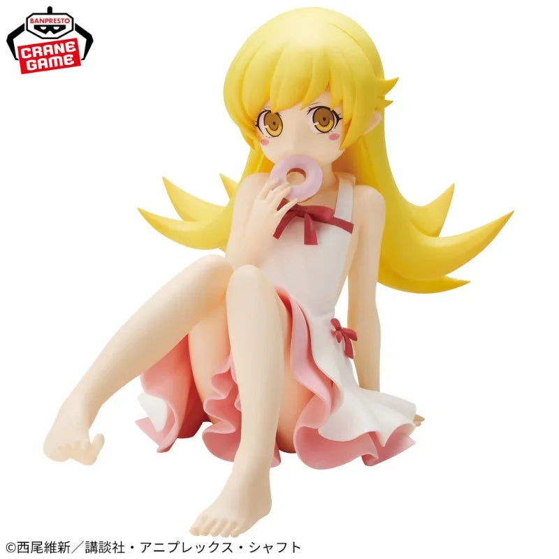 In Stock BANDAI BANPRESTO Nisioisin “MONOGATARI Series” Oshino Shinobu Relax Time Anime Action Figures Model Collection Toy Gift