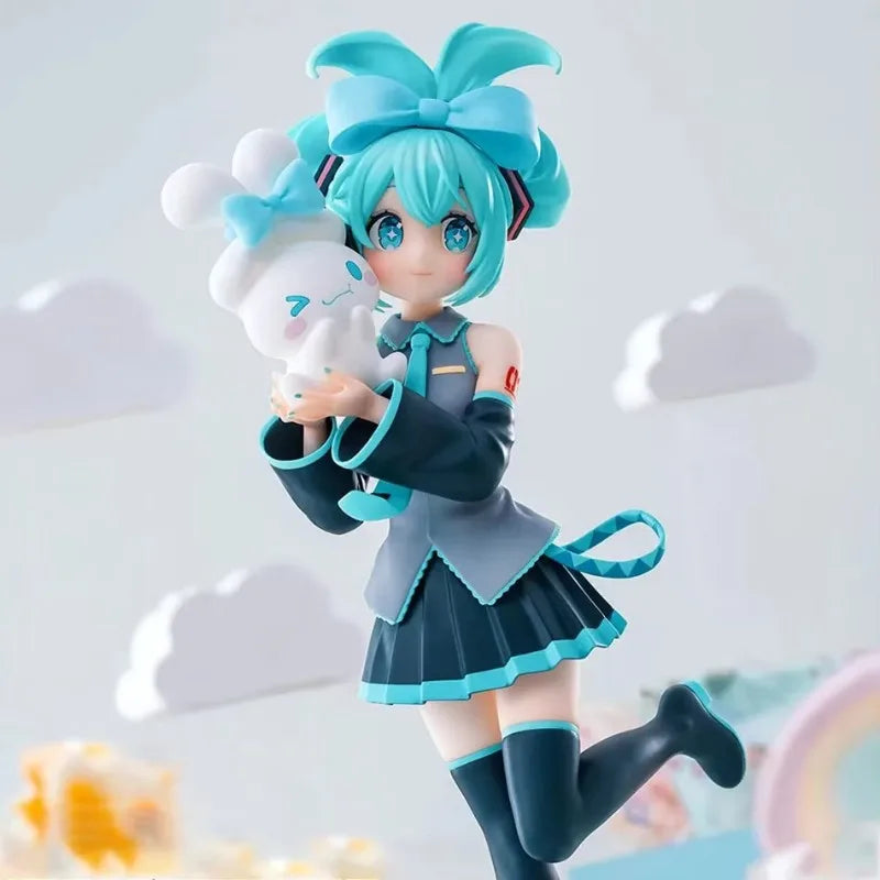 21cm Sexy Girl Hatsune Miku Anime Figure Fashion Subclture Miku Action Figure Christmas Gift PVC Collection Model Doll Toys