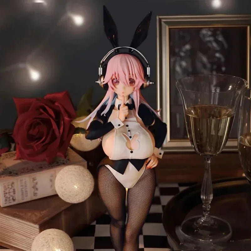 In Stock FuRyu Original Genuine 30cm Super Sonico for Girl PVC Anime Collectible Cute Model Doll ToysChristmas Gifts