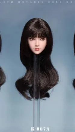 JKTOYS K-007 1/6 Soldier Asian Beauty Milly Head Carving Movable Eyes Fit 12'' Action Figure Doll Model Toys In Stock