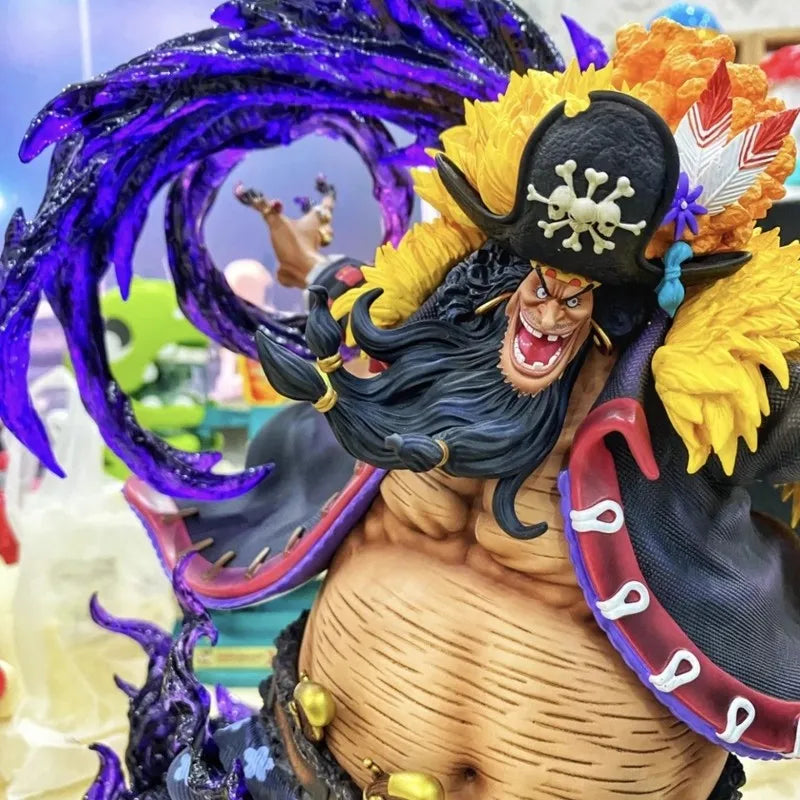 Blackbeard Marshall D Teach Figures Manga One Piece Anime Figure Black Beard Gk Statue Model Collection Room Ornament Gift