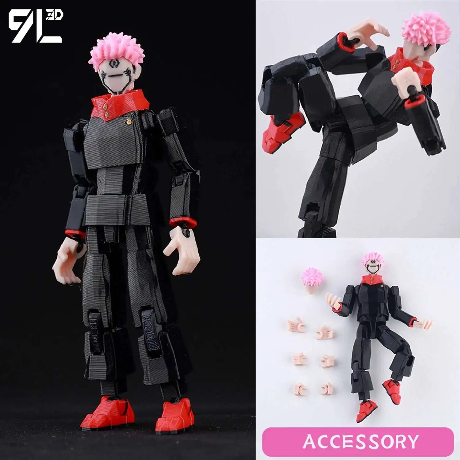 9L3D Titan13 Actionfigur für Kinder, 3D-gedruckt, Stressabbau, Dekompression, Geburtstagsgeschenke, Titan13 Anime-Figur, Sammlerstück