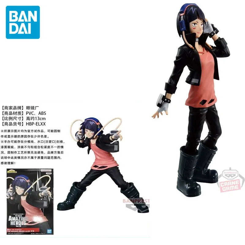 Anime Original Bandai My Hero Academia Jiro Kyoka Action Figures Collect Ornaments Figure Model Toys Birthday Gift 12cm