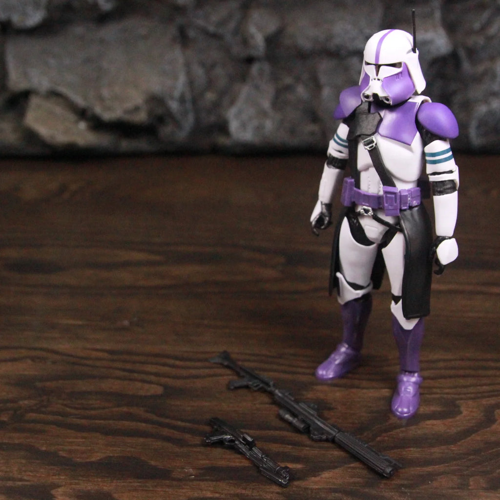 New Body 187th Legion Purple Phase II P2 ARF Trooper Commander Scout 6" Action Figure Mace Windu Republic Grand Army Clone Toys