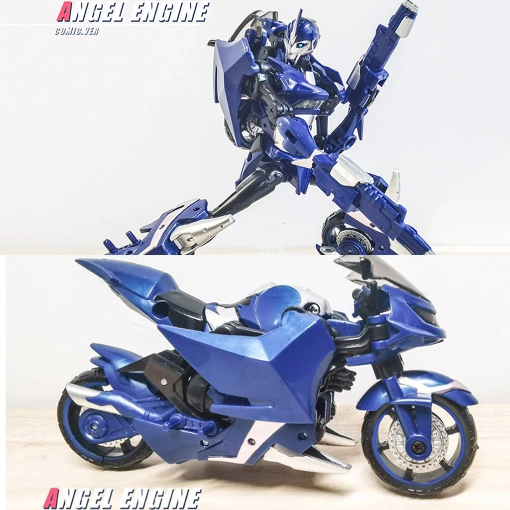 NEW APC Transformation APC-Toys First Edit Female TFP Blue Japanese Comic Ver Angel Engine Arcee Motorcycle Action Figure