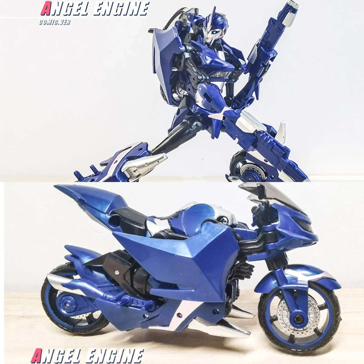 NEW APC Transformation APC-Toys First Edit Female TFP Blue Japanese Comic Ver Angel Engine Arcee Motorcycle Action Figure
