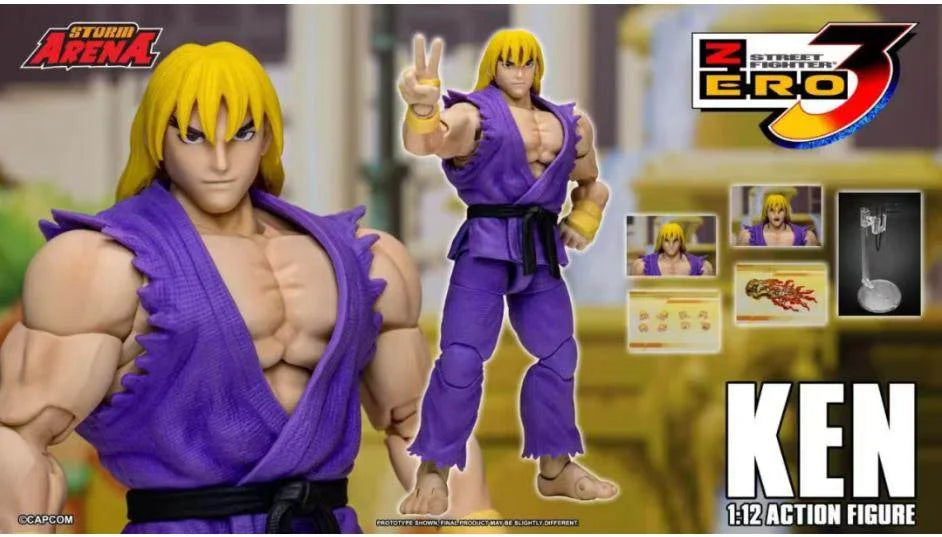 In Stock Original STORM Arena 1/12 Street Fighter Zero 3 Ryu Ken Anime Action Figure  Collection Storm Toys ST Figures Model Toy