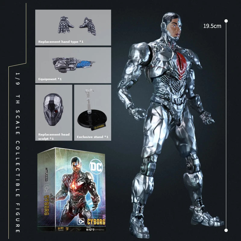 Fondjoy Genuine Model DC Cyborg 1/9 Scale Action Figure Anime Characters Victor "Vic" Stone Model Collectible Toys Boys Gifts