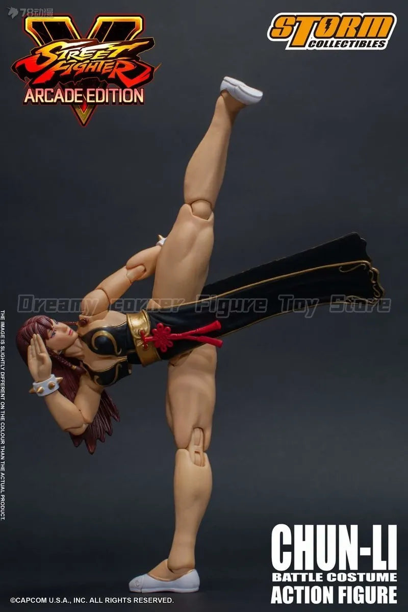 【In Stock】Original STORM COLLECTIBLES Street Fighter V CHUN-LI Battle Costume 1/12 Action Doll Toy Model Gift Collection