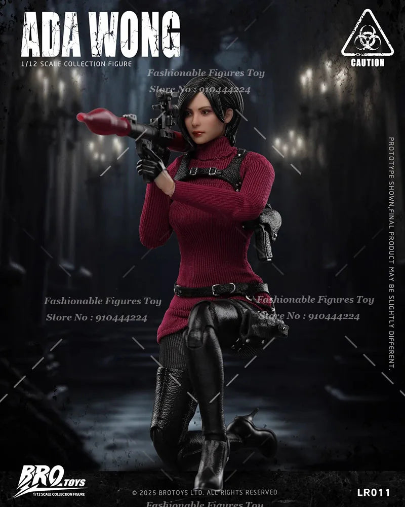 BROTOYS LR011 1/12 Women Soldier Classic Battle Doll Ada Wong Killer Full Set 6Inch Action Figure Collection Gift Toys