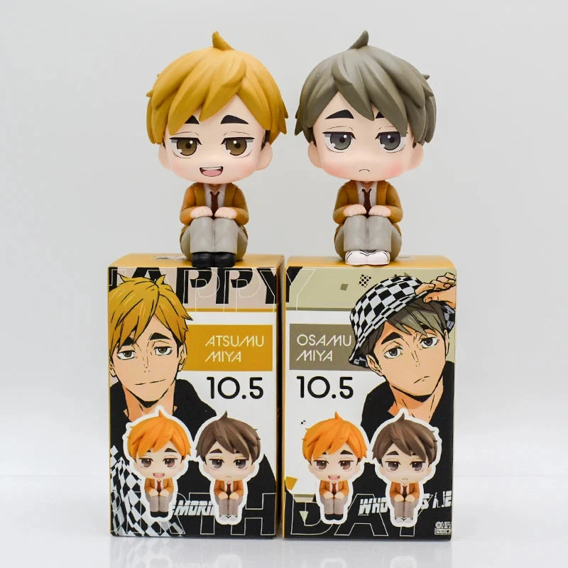 LookUp Haikyuu!! Atsumu Miya Anime Figure Osamu Miya Action Figure Kenma Kozume Figurine Q Version Statue Model Doll Toys Gifts