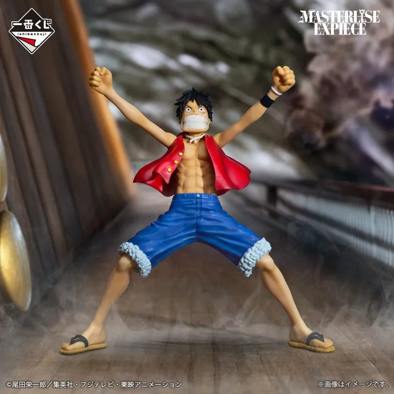Bandai Original Ichiban ONE PIECE Anime-Figur Monkey D. Luffy Enel Actionfigur für Jungen und Mädchen, Weihnachtsgeschenk, Sammlermodell