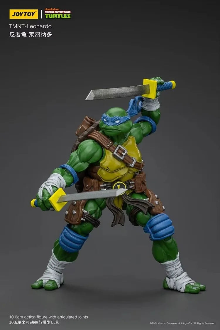 JOY TOY TMNT Leonardo Actionfiguren Originalpuppe Dekoration Geschenksammlung Garage Modellbausätze