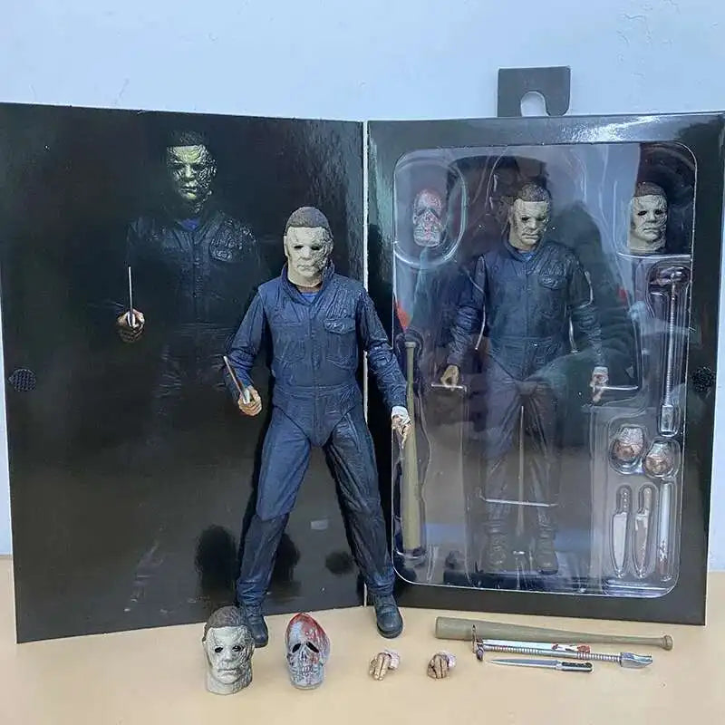 NECA Figure Michael Myers With LED Pumpkin Halloween Figure Ultimate Action Toy Doll Decor Christmas Gift Halloween Horror Toy