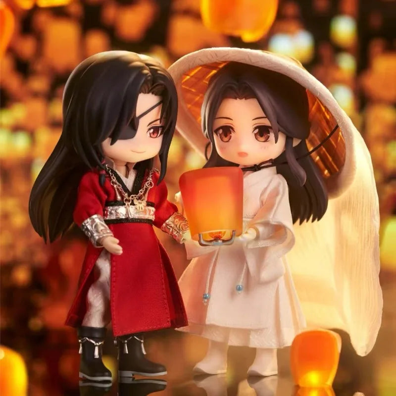 Dalam Stok Senyum Baik GSC Boneka Nendoroid Heaven Pakaian Berkat Resmi Set Xie Lian 14cm PVC Figur Anime Model Aksi Mainan