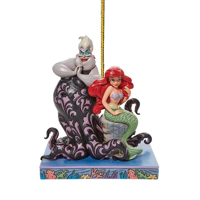 Disney Prinzessin Kawaii Schneewittchen Meerjungfrau Ariel Weihnachtsbaum Dekor Acryl Flugzeug Hängender Anhänger Spielzeug Kinder Überraschungsgeschenke