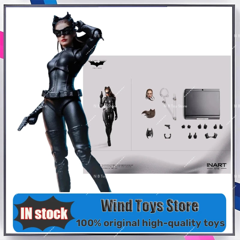 In Stock Original Hot Game INART 1/12 Batman The Dark Knight Rises Catwoman Action Figure Collection for Kids Gift
