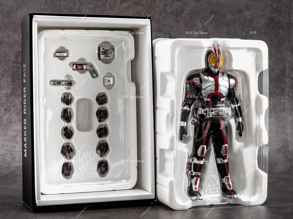 Authentic Kamen Rider Anime Model Bandai-Kits, Kamen Rider Faiz Toys, SHF Action Figure, Assembly Model, Christmas Gift for Kids