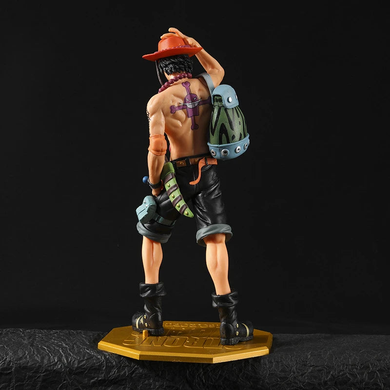 Hot Anime One Piece 10th Anniversary Fire Fist Escal D Ace Luffy Brother Figure Toys Portgas D Ace PVC Action Model Dolls Gifts