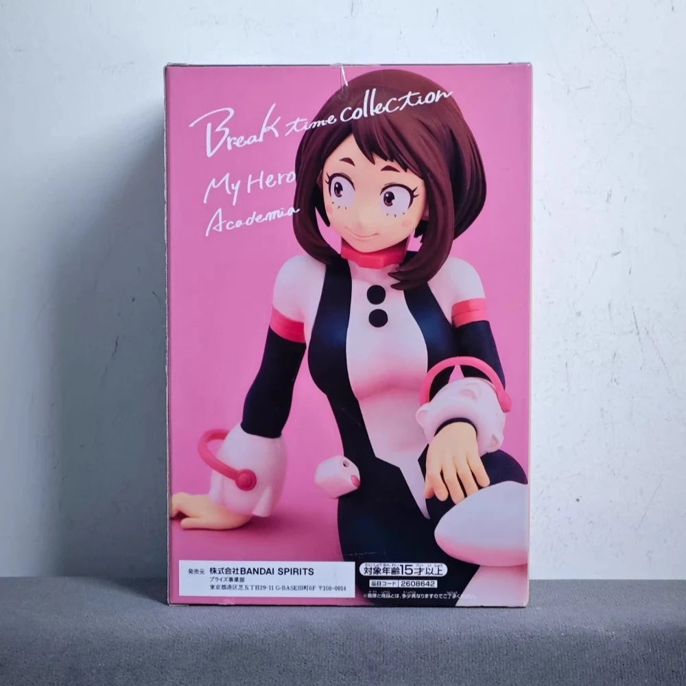 In Stock Bandai Original Genuine Banpresto My Hero Academia Break Time Collection Uraraka Ochaco Vol4 Model Toy 10cm Figure Gift