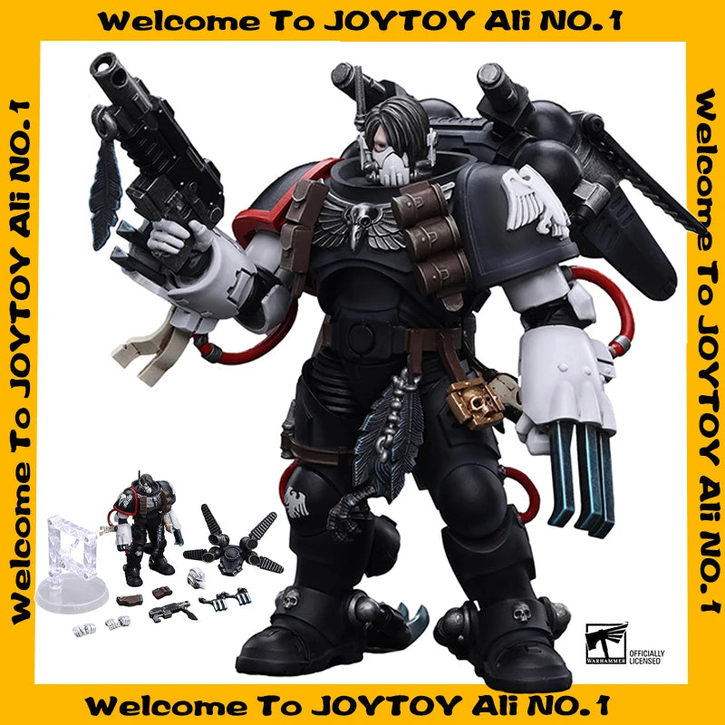 [Pre Order] JOYTOY Warhammer 40K 1/18 Action Figure Raven Guard Chapter Master Kayvaan Shrike Model Toys