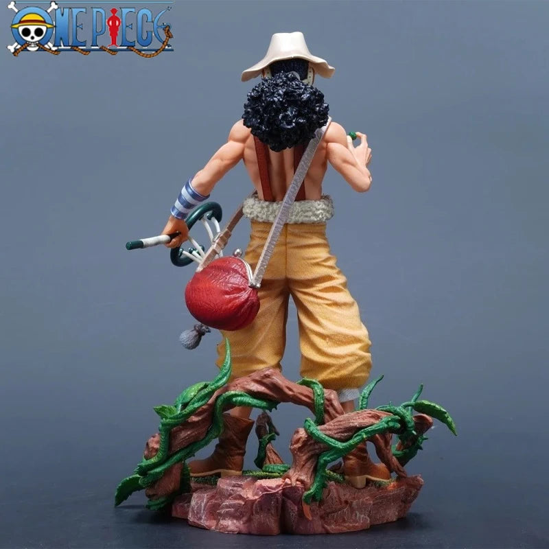 25cm/9.8in Anime Figure One Piece Figure Usopp Figure Luffy PVC Statue Collectible Model Toys Gifts
