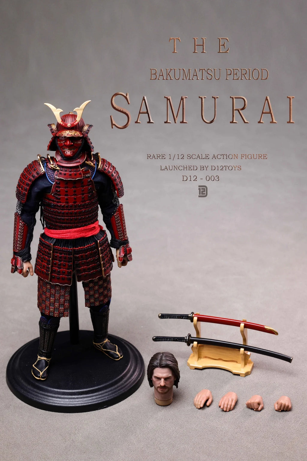 D12TOYS 1/12 Alloy Bakumatsu Tadayoshi Samurai D12003/04 Action Figure Original Model Toy Collection Gift