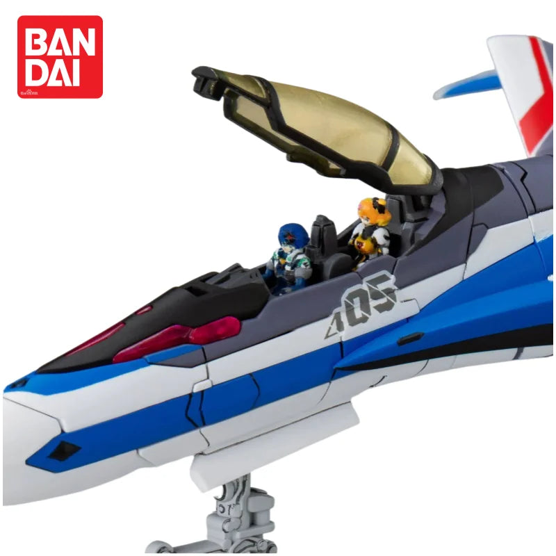 Bandai Hg 1/100 Macross Vf-31J Siegfried Hurricane Fighter Model Kit Gift Garage Cool Mecha Warrior Figure Educational Toy