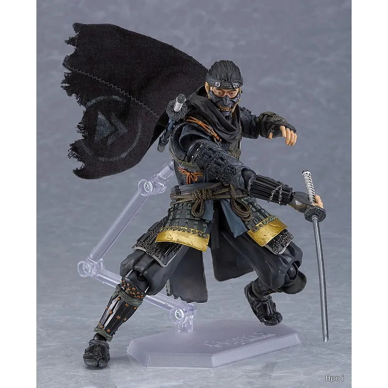 Max Factory Original Figma # 509 Series Ghost of Tsushima Jing Jing Ren Joint Mobile Doll Exquisite Model Handmade Toy Gift