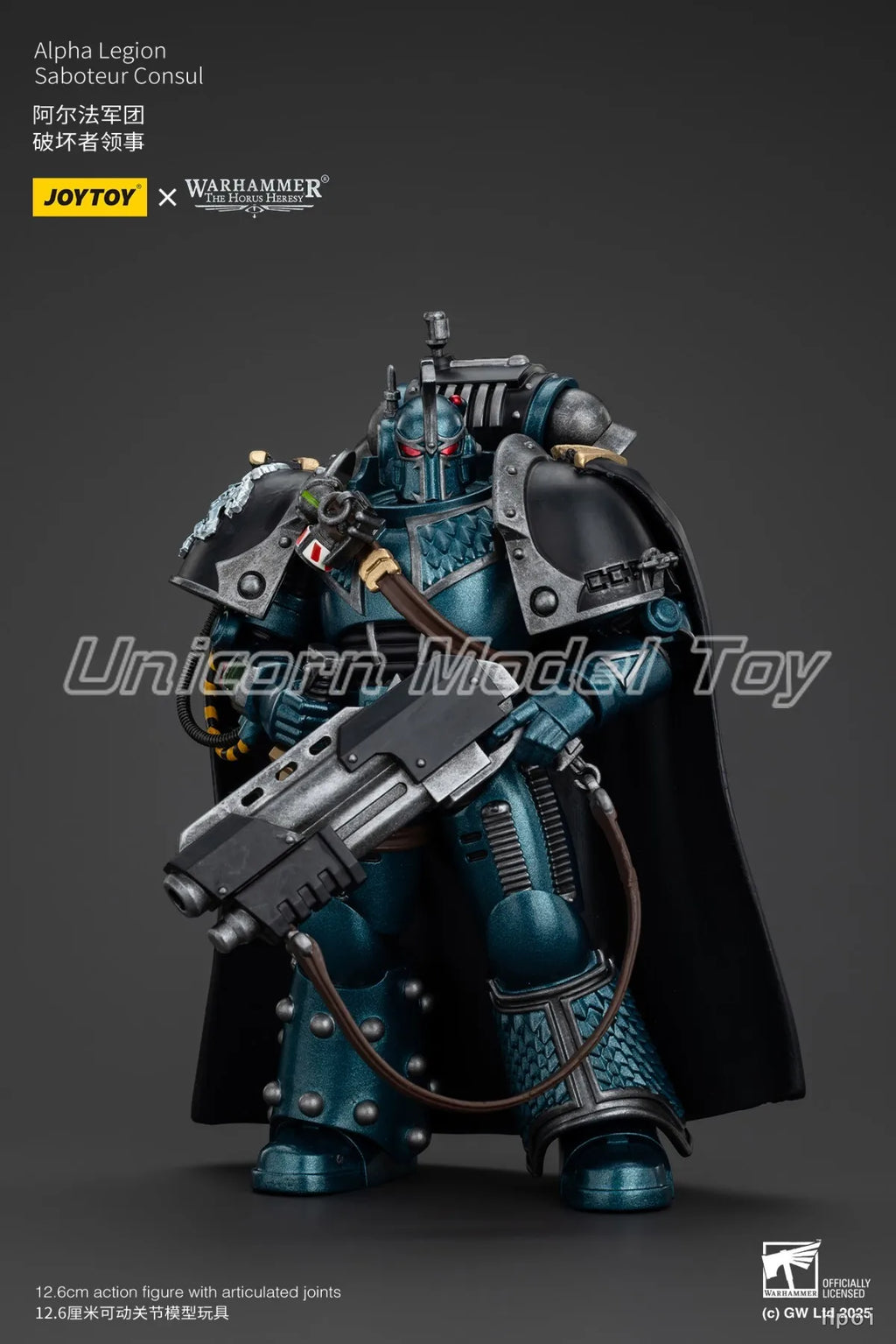 【In Stock 】Original JOYTOY Warhammer 40K Alpha Legion Saboteur Consul 1/18 Action Figure Model Toys Gifts Collection