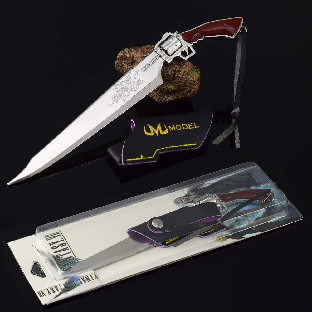 Final F8 Game Peripheral Fantasy Toy Sword Blade Weapon Game Sword Model All Metal Crafts Gift Keychain Ornament Collection
