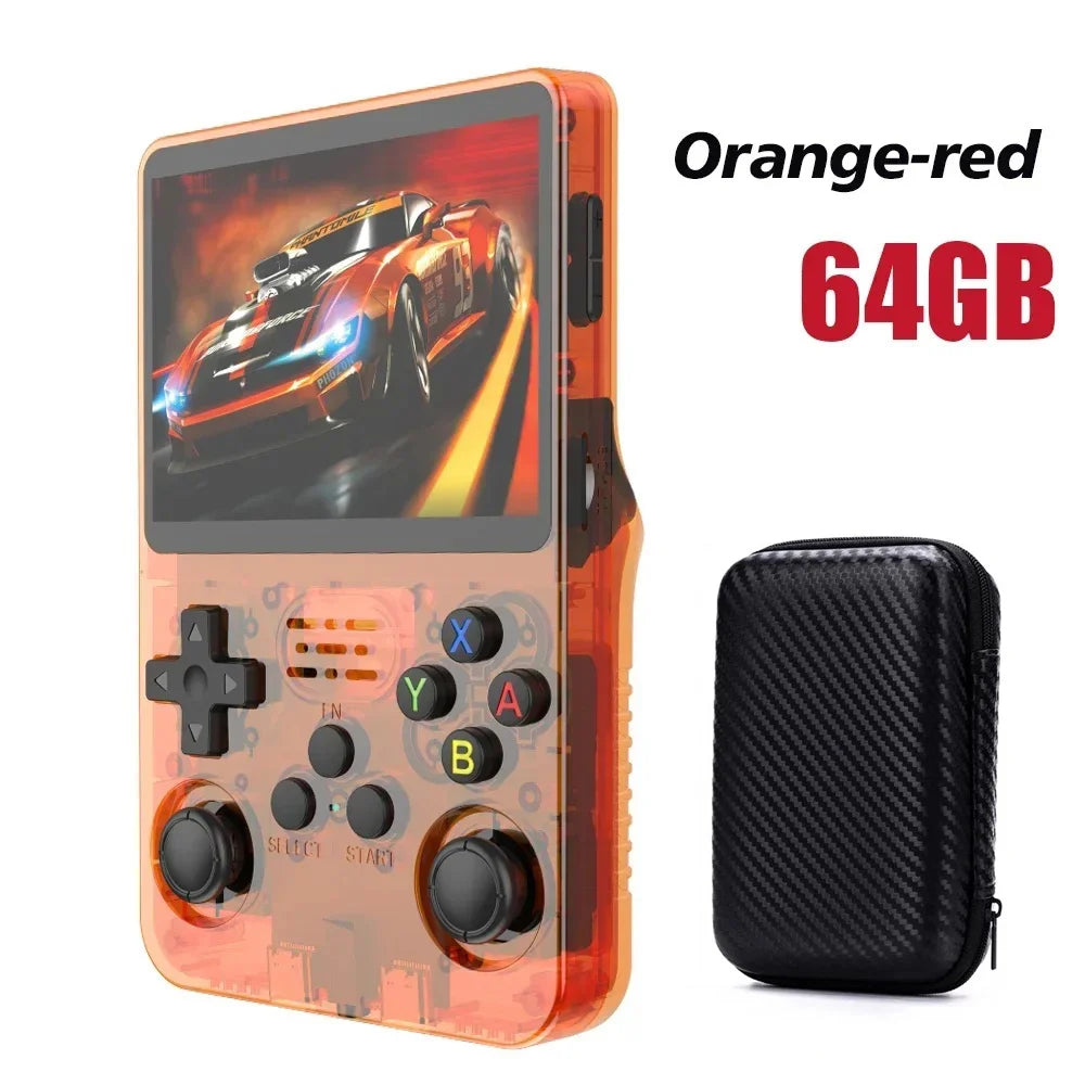 Portable Pocket Video Player 64GB 128G R36S Retro Handheld Video Game Console Linux System 3.5 Inch IPS Screen to 20000 Games
