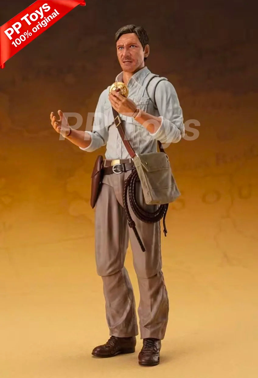 100% Original Bandai SH Figuarts SHF Indiana Jones Raiders of The Lost Ark Ver Action Figures Model Collectible Toy In Stock