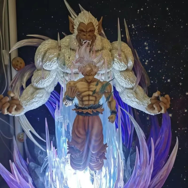 Hot 31cm Dragon Ball Great Ape King Son Goku Ultra Huge And Domineering Action Figurine Statue Model Collection Ornament Gift