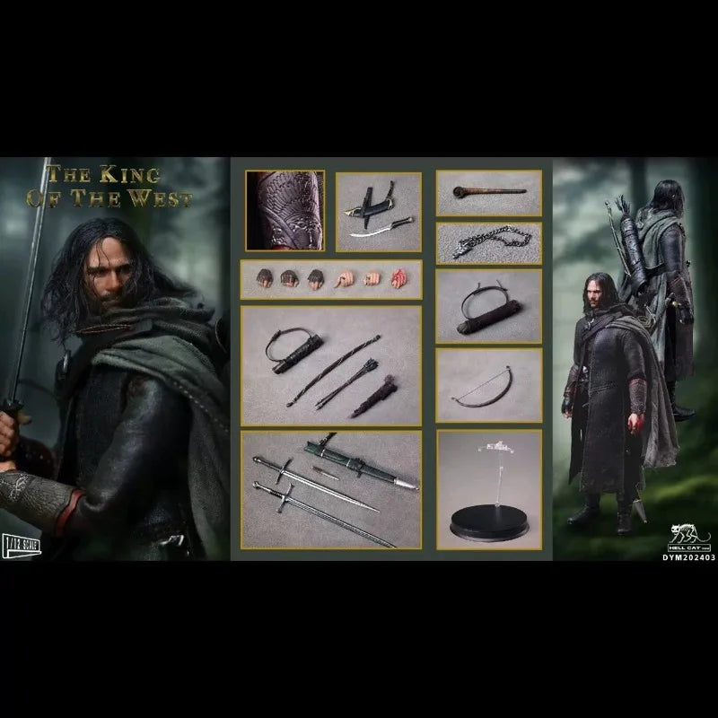 In Stock  Hellcat 1/12 King of The West Aragorn Gift Collection Action Figure