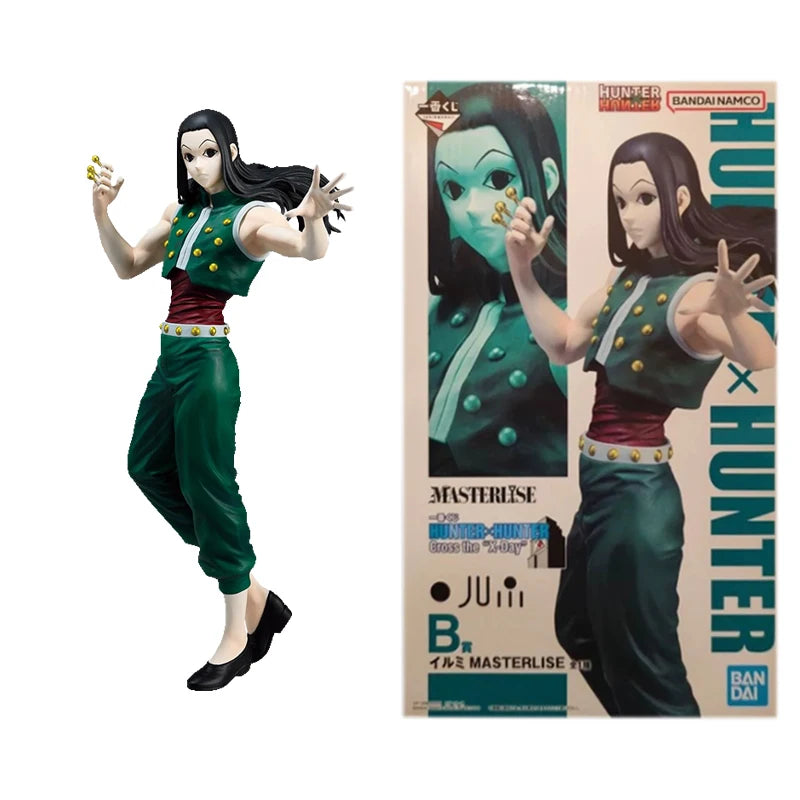BANDAI Genuine Ichiban Kuji HUNTER×HUNTER Cross the X-Day Aluka Killua Illumi Zoldyck Hisoka Anime Action Figure Toys Gift Model