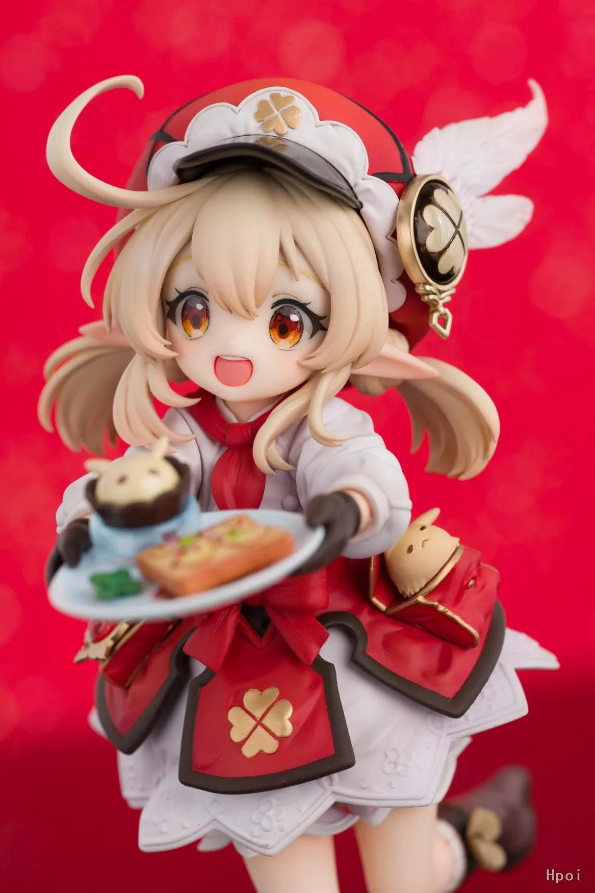 Anime Klee Xiao Figur Spiel Genshin Impact 17CM PVC Sitzend Rote Huttasche Ornamente Modell Kinderspielzeug Puppensammlung Ornamente Geschenk