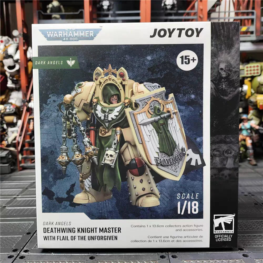 【JOYTOY】Warhammer 40K 1/18 Action Figure Dark Angel Deathwing Knight 3 Pieces Anime Military Model Toy Gift Collection