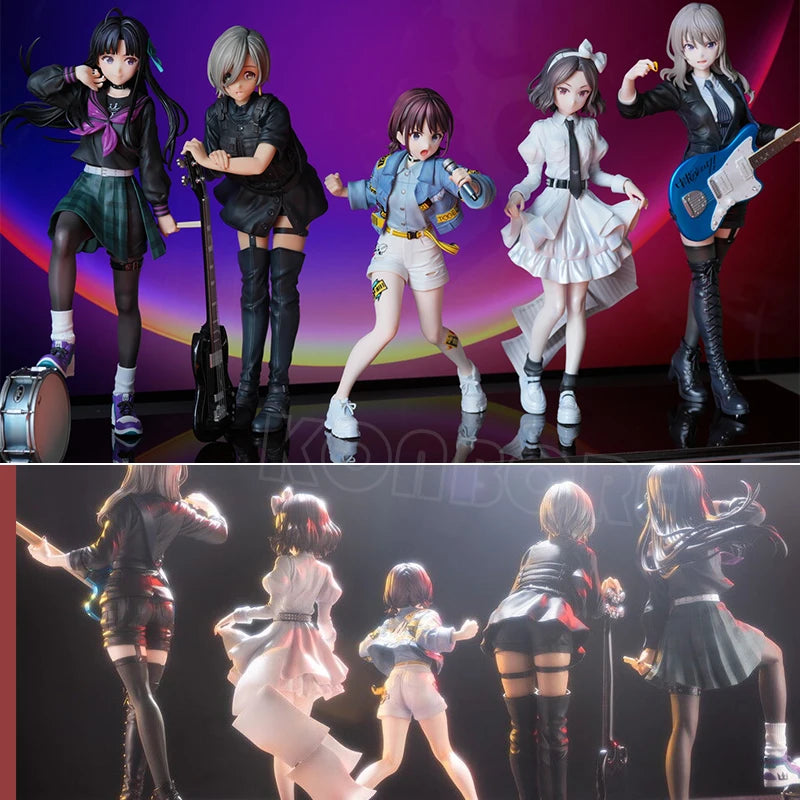 Girls Band Cry Nina Iseri Anime Girl Figure Ebizuka Tomo/Awa Subaru Action Figure Rupa/Kawaragi Momoka Figurine Model Doll Toys
