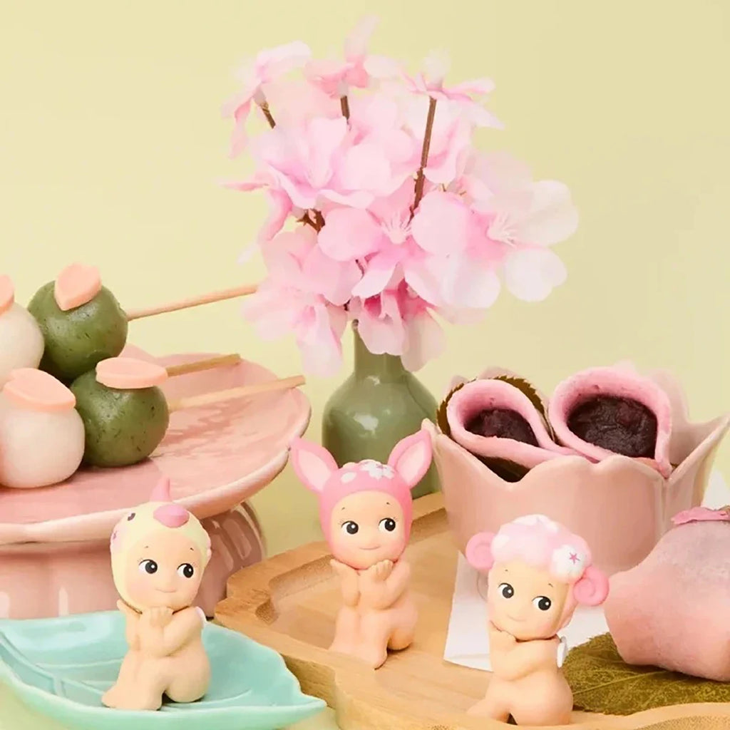Sonny Cherry Blossom Series Box Anime Figure Cartoon Cute Desktop Ornaments Decoration Model Children Birthday Toy Random Gift