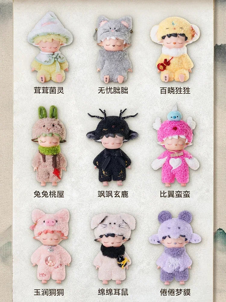 Heyone MIMI-Leisurely Elf Series Vinyl Face Blind Box Toys Kawaii Anime Action Figure Caixa Caja Surprise Mystery Box Dolls Girl